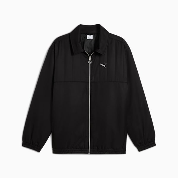 Wardrobe Essentials Relaxed Retro Soccer Jacket, PUMA Black, extralarge