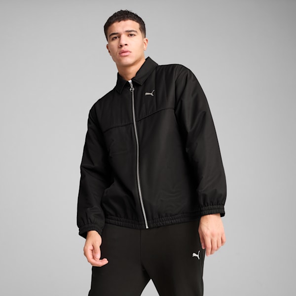 Chamarra de fútbol WARDROBE Essentials Retro, PUMA Black, extralarge