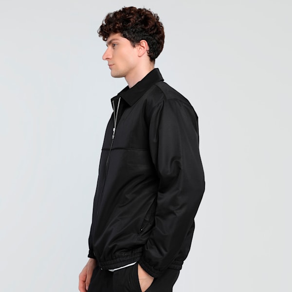 WARDROBE Essentials Oversized Fit Retro Football Jacket, PUMA Black, extralarge-IND