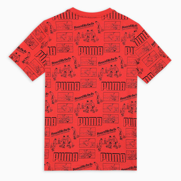 Mid 90s Youth Tee, Red Fire, extralarge-IND
