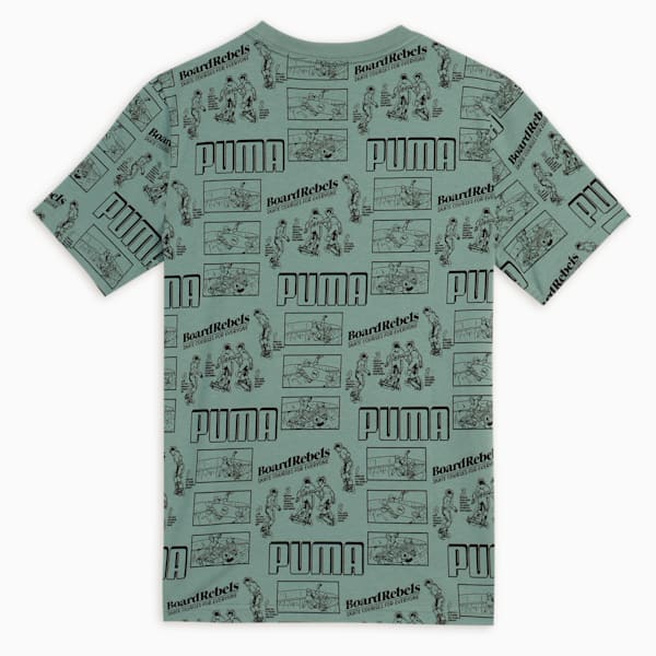 Mid 90s Youth Tee, Green Moon, extralarge-IND