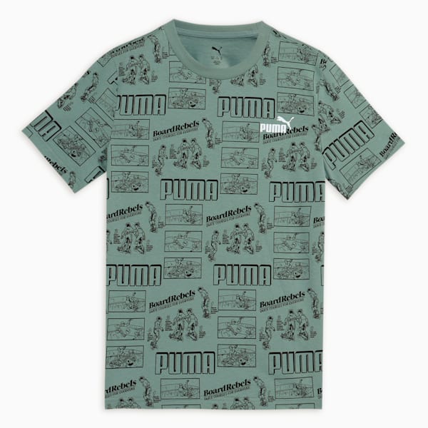 Mid 90s Youth Tee, Green Moon, extralarge-IND