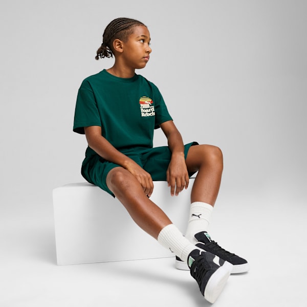 Mid 90s Youth Relaxed Fit Graphic Tee, Dark Myrtle, extralarge-IND