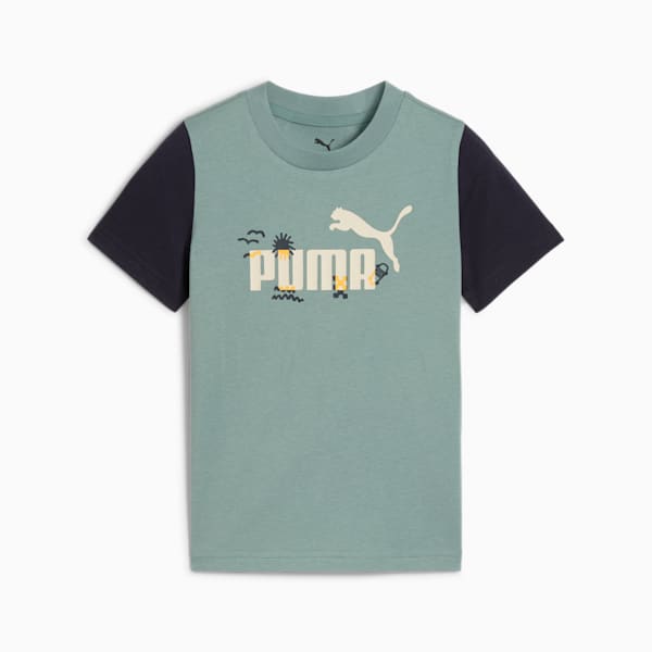 Sandy Adventures Little Kids' Tee, Green Moon, extralarge