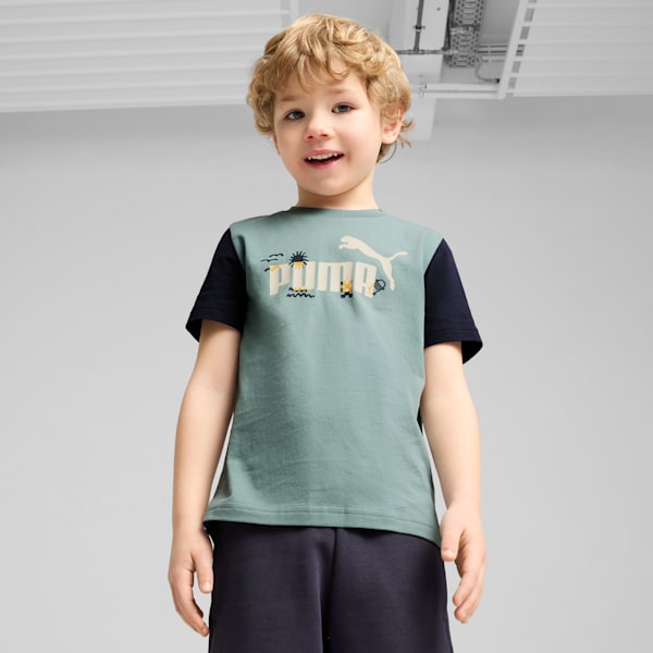 Sandy Adventures Little Kids' Tee, Green Moon, extralarge