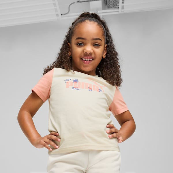 Sandy Adventures Little Kids' Tee, Alpine Snow, extralarge