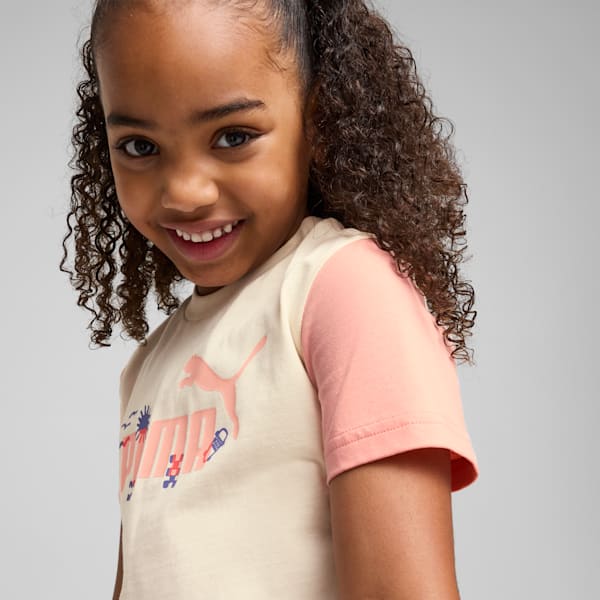 Sandy Adventures Little Kids' Tee, Alpine Snow, extralarge