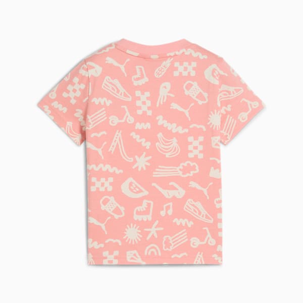 Sandy Adventures Little Kids' All-Over Print Tee, Pink Fruit, extralarge