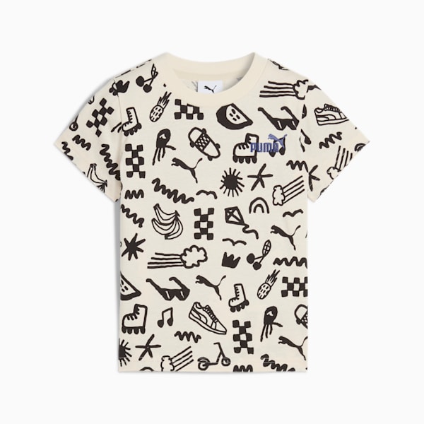 T-shirt imprimé intégral Sandy Adventures Enfant, Alpine Snow, extralarge