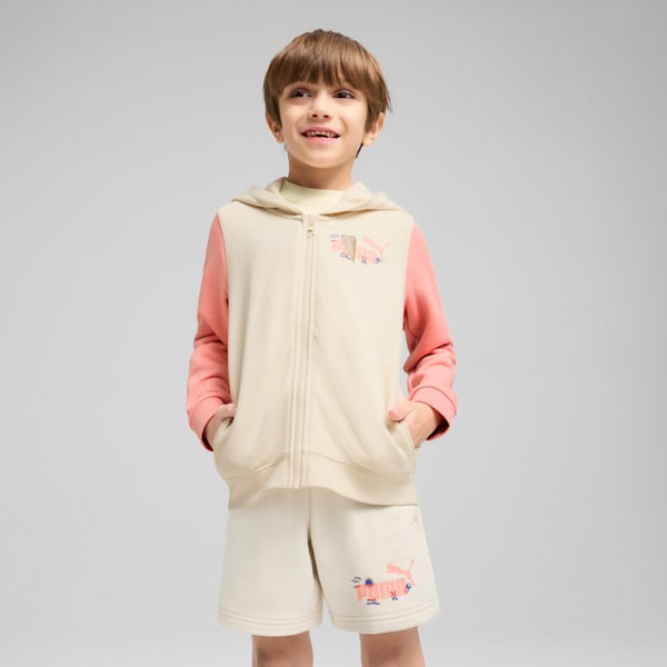 Sandy Adventures Little Kids' Full-Zip Hoodie, Alpine Snow, extralarge