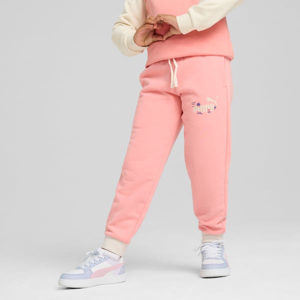 Sandy Adventures Little Kids' Sweatpants, Pink Fruit, extralarge