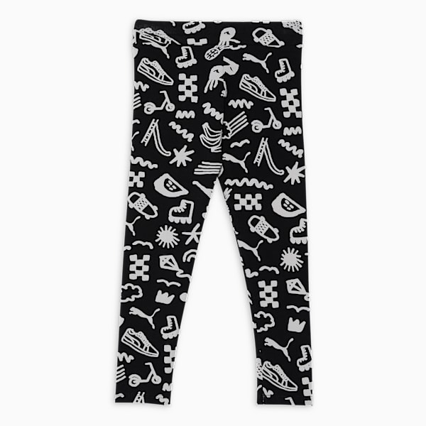 SANDY ADVENTURES Kid's Leggings, PUMA Black, extralarge-IND