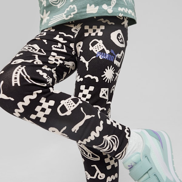 Leggings Sandy Adventures para niños, PUMA Black, extralarge