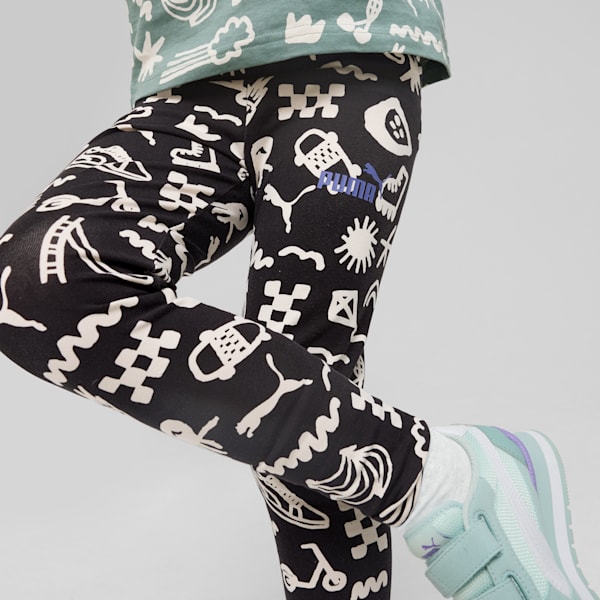 Sandy Adventures Little Kids' Leggings, PUMA Black, extralarge