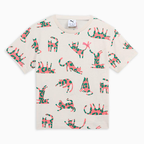 CATS CLUB Kid's Relaxed Fit Tee, Alpine Snow, extralarge-IND