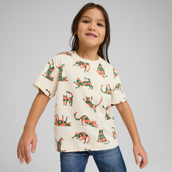 CATS CLUB Kid's Relaxed Fit Tee, Alpine Snow, extralarge-IND