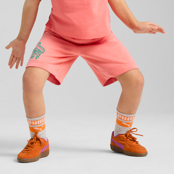 CATS CLUB Kid's Relaxed Fit Shorts, Peach Frost, extralarge-IND