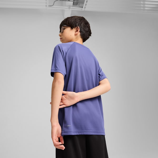 Active Sports Youth Graphic Poly Training Tee, Blue Crystal, extralarge-IND