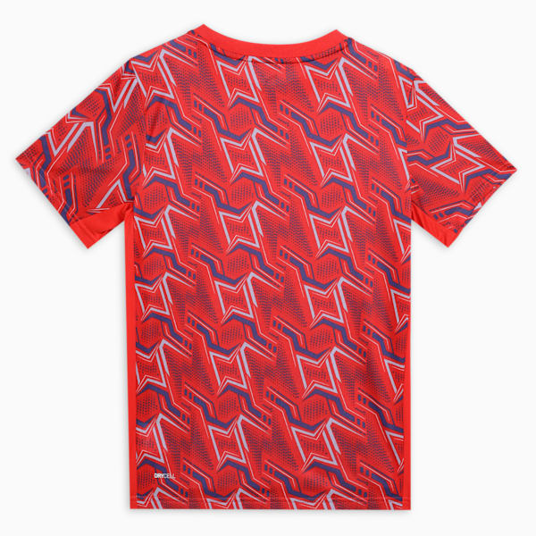 Youth Poly Training Tee, Red Fire, extralarge-IND