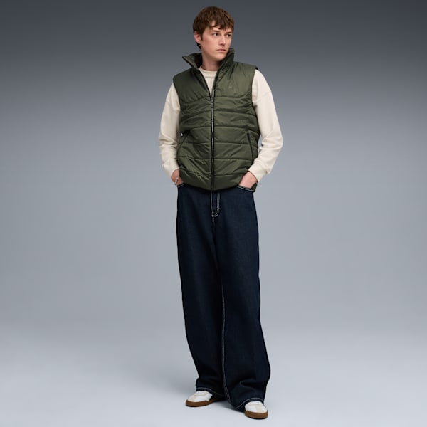 ESS Padded Vest Men, Dark Olive, extralarge