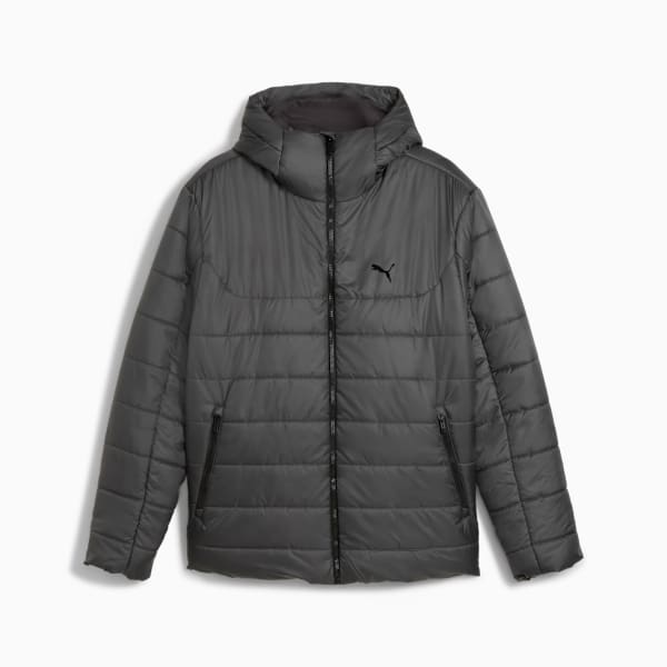 ESS Hooded Padded Jacket Men, Dusky Gray, extralarge