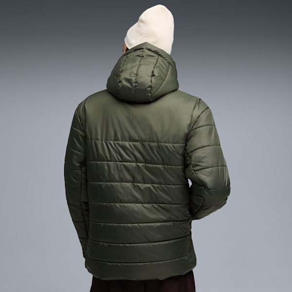 ESS Hooded Padded Jacket Men, Dark Olive, extralarge