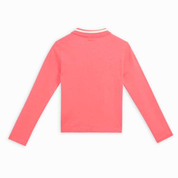 CLASSICS BUBBLE BLOOM Girl's Polo, Salmon, extralarge-IND