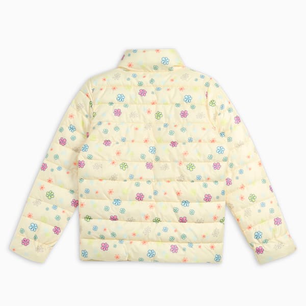 Classics Bubble Bloom Girl's Jacket, Creamy Vanilla, extralarge-IND