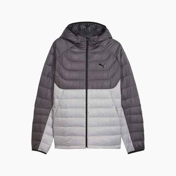 Packlite Hooded Down Jacket Men, Gray Echo, extralarge
