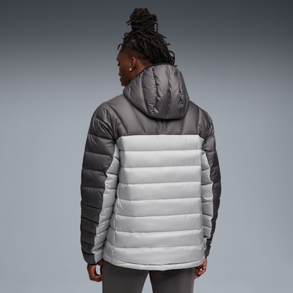Packlite Hooded Down Jacket Men, Gray Echo, extralarge