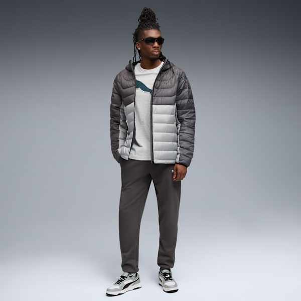 Packlite Hooded Down Jacket Men, Gray Echo, extralarge