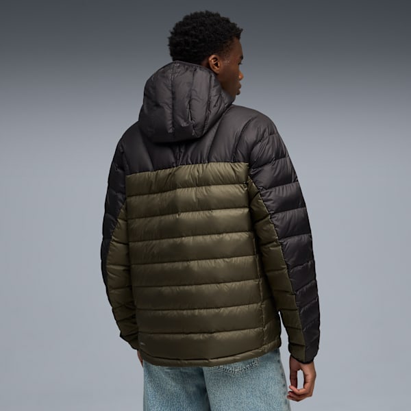 PACKLITE Hooded Down Jacket Men, Dark Olive, extralarge