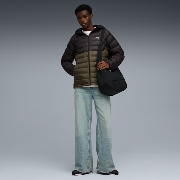 PACKLITE Hooded Down Jacket Men, Dark Olive, extralarge