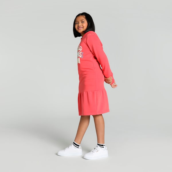 Classics Bubble Bloom Girl's Dress, Salmon, extralarge-IND
