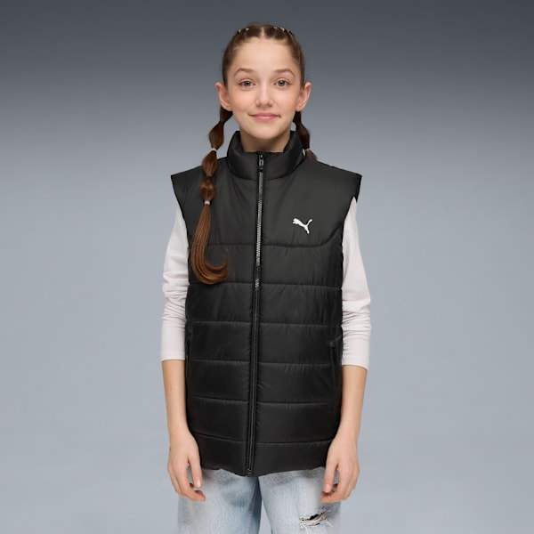 ESS Padded Vest Youth, PUMA Black, extralarge