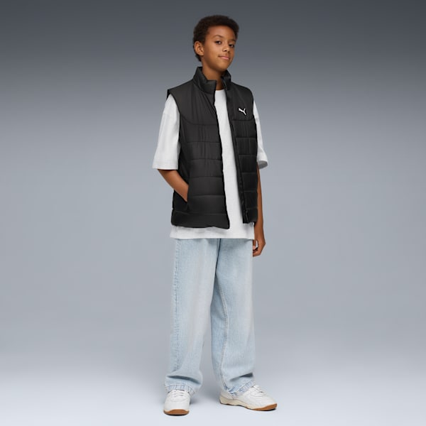 ESS Padded Vest Youth, PUMA Black, extralarge