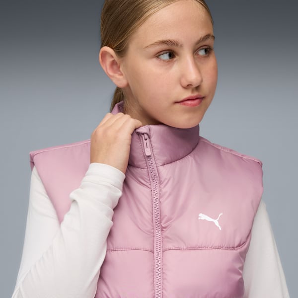 ESS Padded Vest Youth, Poised Pink, extralarge
