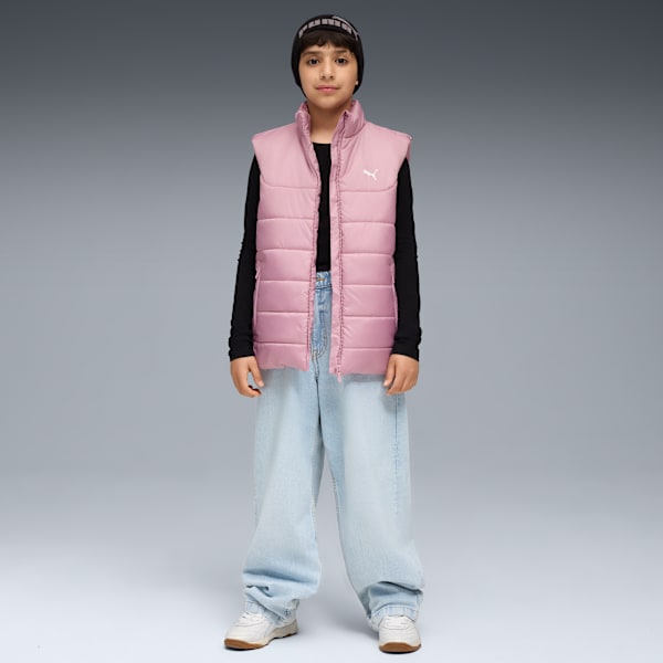 ESS Padded Vest Youth, Poised Pink, extralarge
