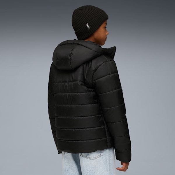 Essentials Hooded Padded Jacket Youth, PUMA Black, extralarge