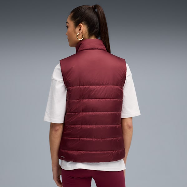 ESS Padded Vest Women, Ruby Shimmer, extralarge