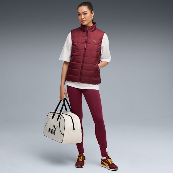 ESS Padded Vest Women, Ruby Shimmer, extralarge