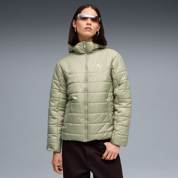 ESS Hooded Padded Jacket Women, Lux Army, extralarge