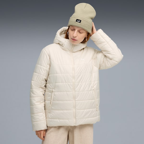 ESS Hooded Padded Jacket Women, Alpine Snow, extralarge