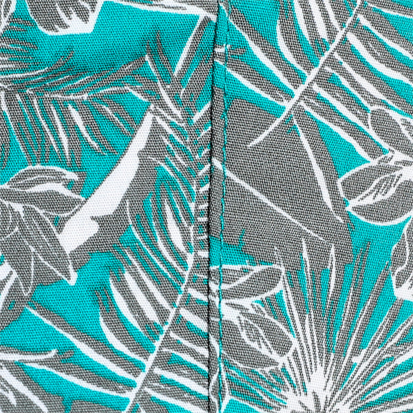 Men's Printed Woven Boxers with Side Pocket-Pack of 1, Deep Aqua-Smokey Gray, extralarge-IND