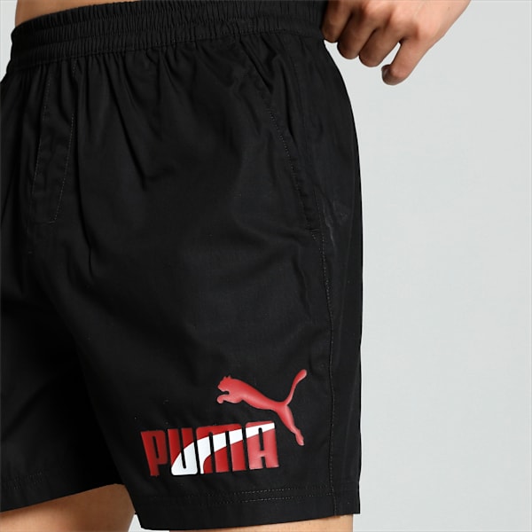 Men's Woven Boxers-Pack of 1, PUMA Black, extralarge-IND