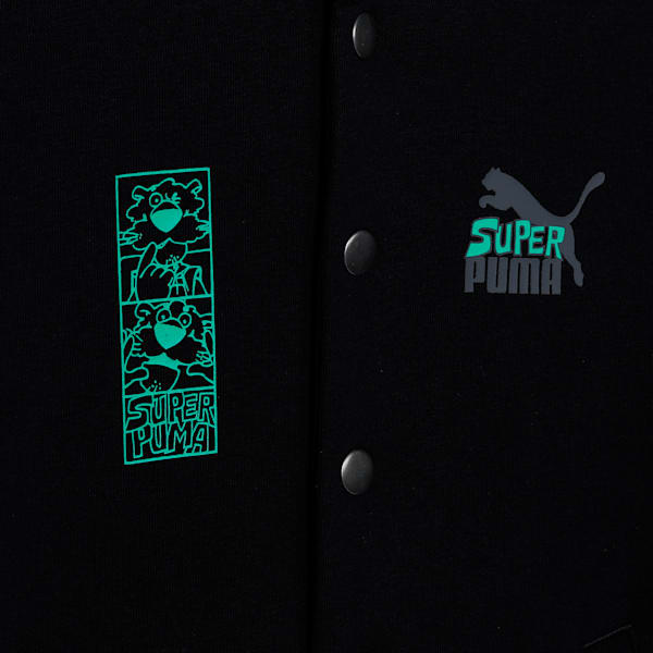 SUPER Youth Knitted Jacket, PUMA Black, extralarge-IND