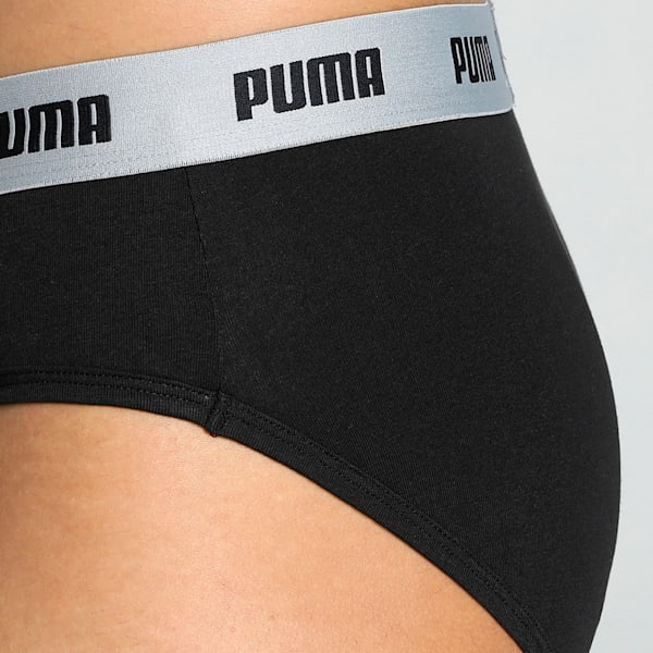 Men's Stretch Briefs Pack of 2, PUMA Black-Dark Gray Heather, extralarge-IND