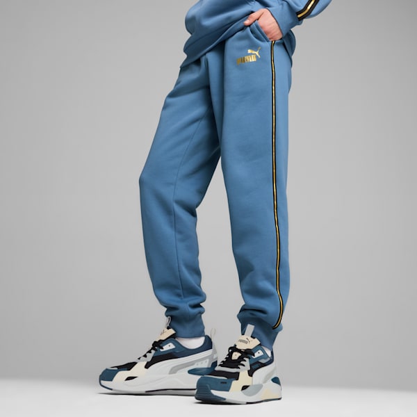 Mens blue puma joggers deals