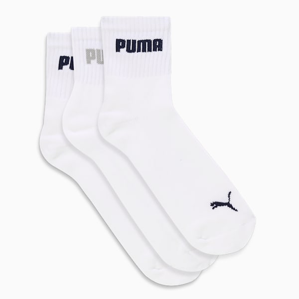 Sport Quarter Socks Pack of 3, PUMA White-PUMA White-PUMA White, extralarge-IND