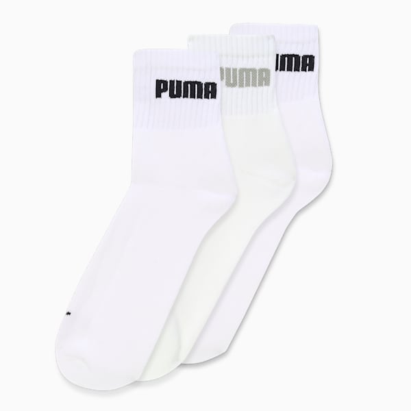 Sport Quarter Socks Pack of 3, PUMA White-PUMA White-PUMA White, extralarge-IND